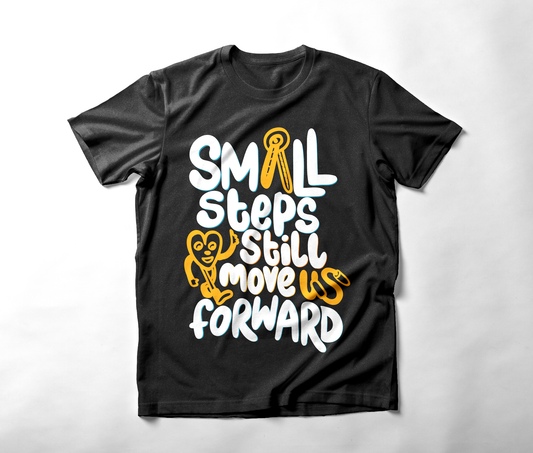 Small Steps | Short sleeve T-shirt (Black)