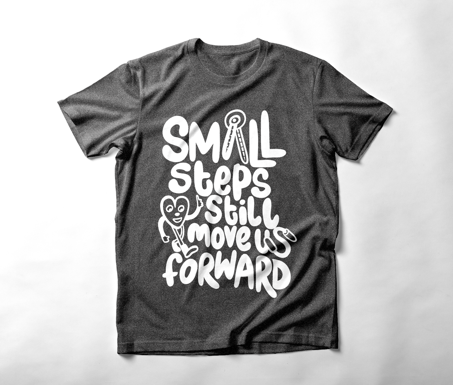 Small Steps | Short sleeve T-shirt (Black)