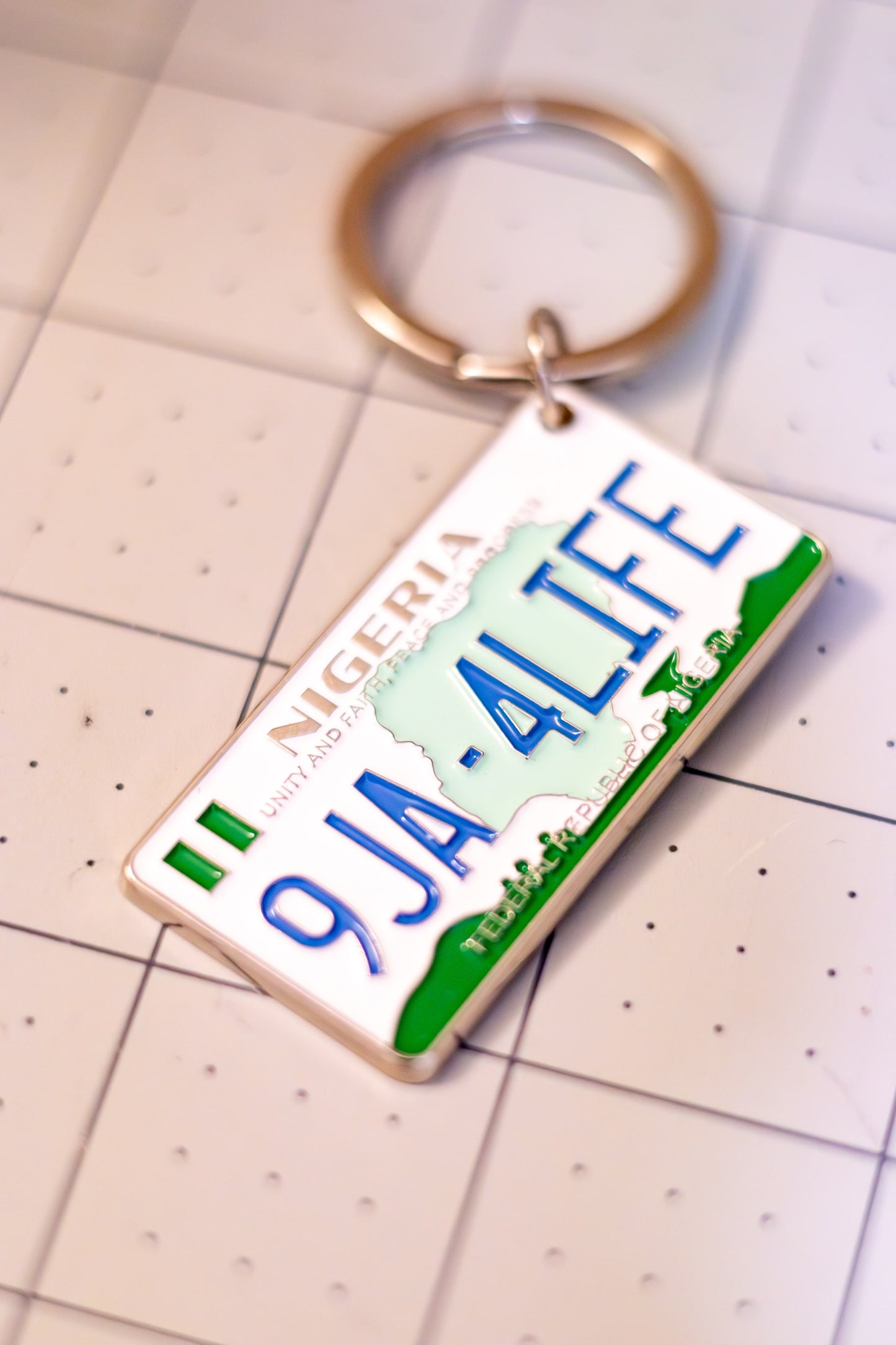 9JA4LIFE - License Plate Enamel Keychain