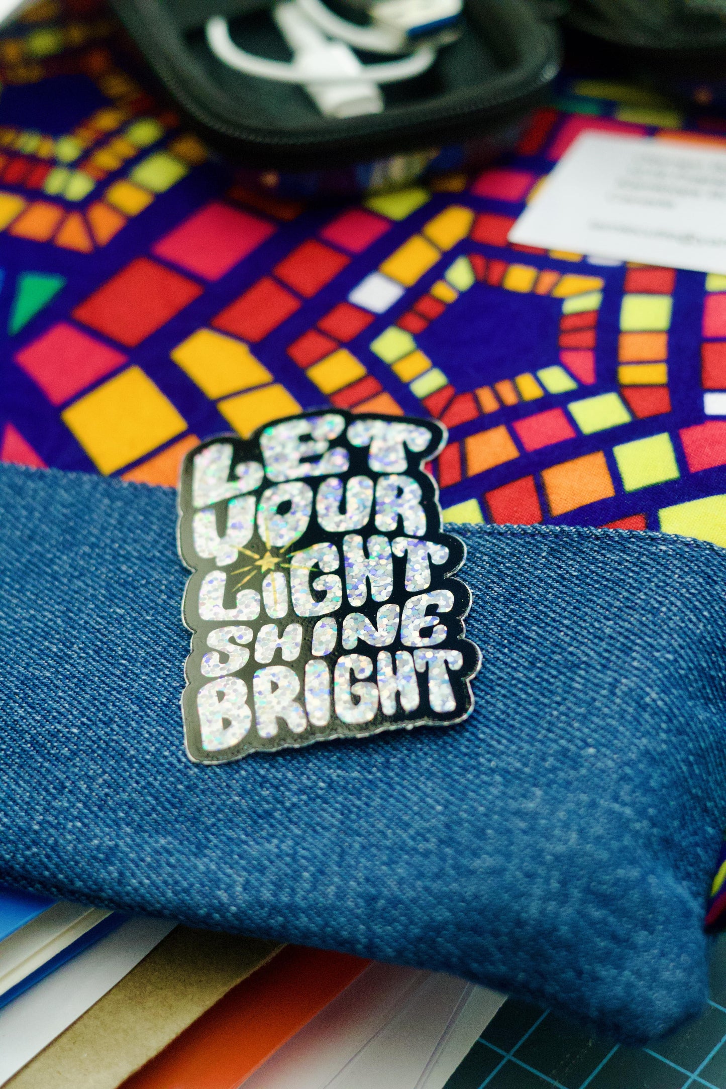 Let your light shine bright - Glitter Sticker